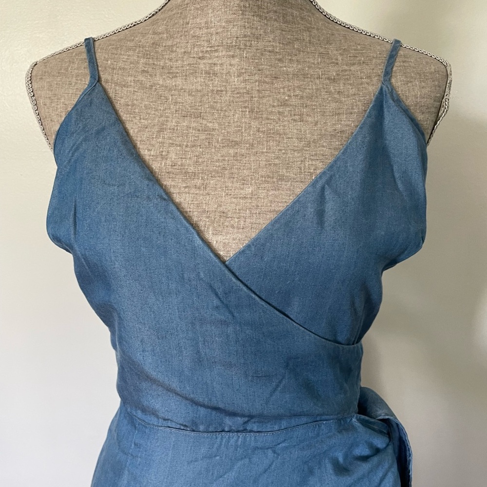 Lovers & Friends wrap denim dress size small